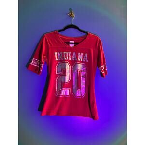 KA Knights Apparel INDIANA #20 V-neck Red Short Sleeve Girl's Size Large